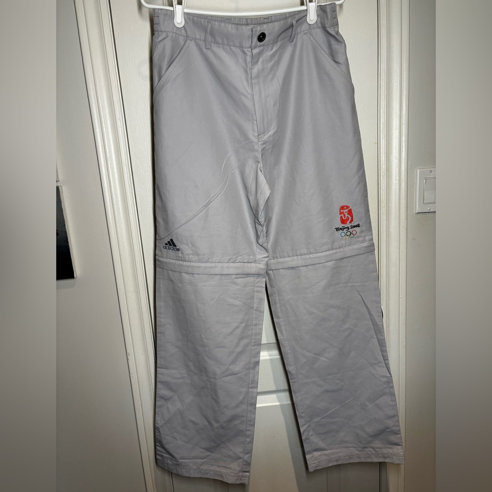 Adidas Women’s Beijing Olympics 2008 Breakaway Gray Pants Size XL New w Tags